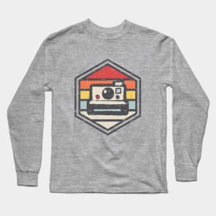 Retro Badge Polaroid Camera Light T-Shirt Long Sleeve T-Shirt